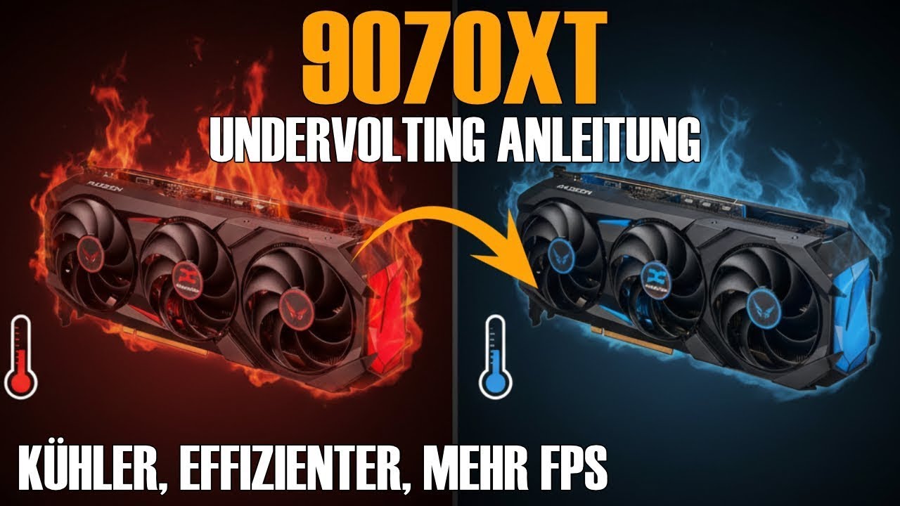 RX 9070 XT Undervolting Guide ⚡ Weniger Strom, MEHR Leistung! | AMD Adrenalin Tutorial