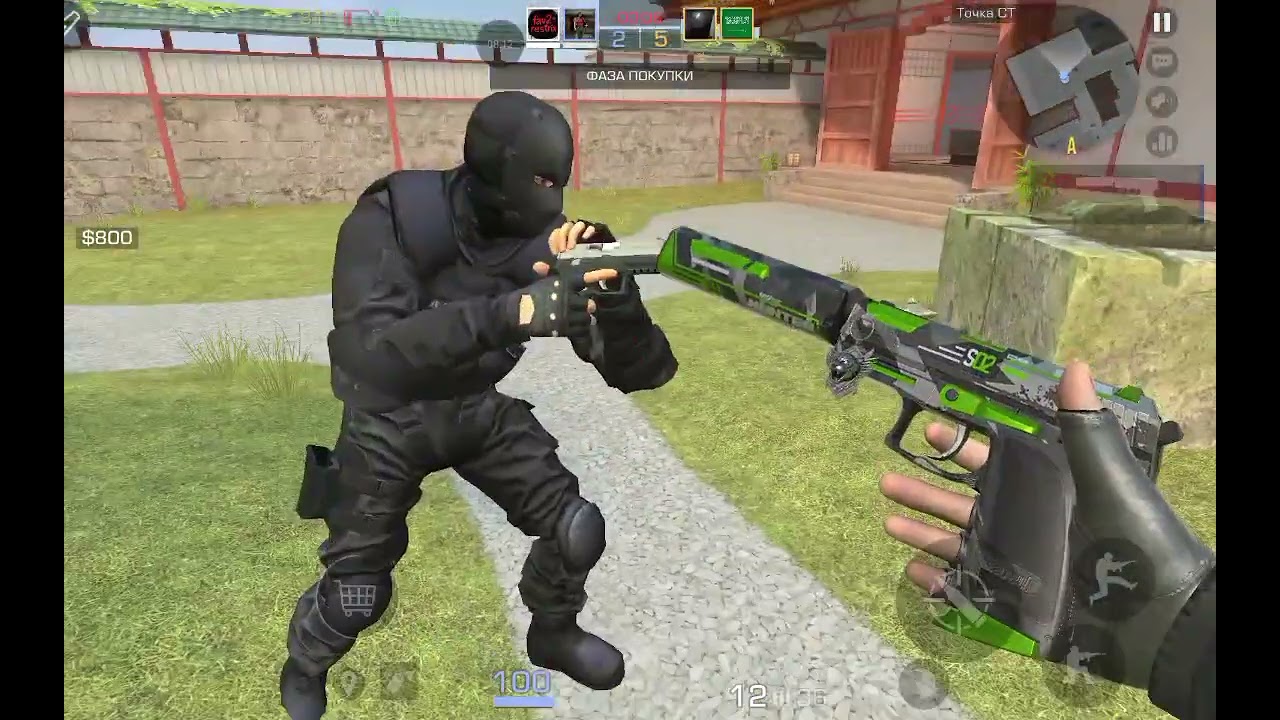 Играю в standoff 2 в два пальца