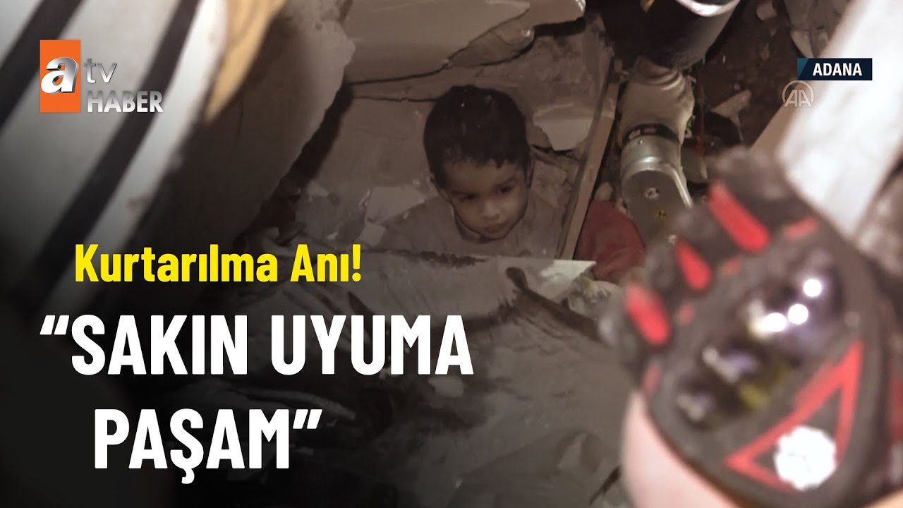 Adana'da enkaz altından küçük çocuk kurtarıldı! - atv Haber 6 Şubat 2023
