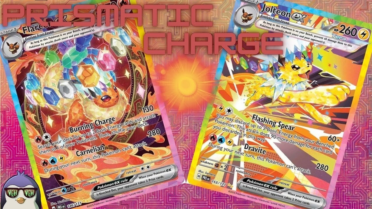 Flareon Ex + Jolteon Ex Deck Profile - Easy 280+ Damage - Prismatic Evolution