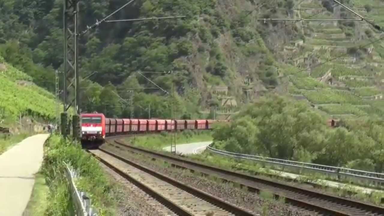 DB Erzzug auf der Moselstrecke BR 189 Doppeltraktion