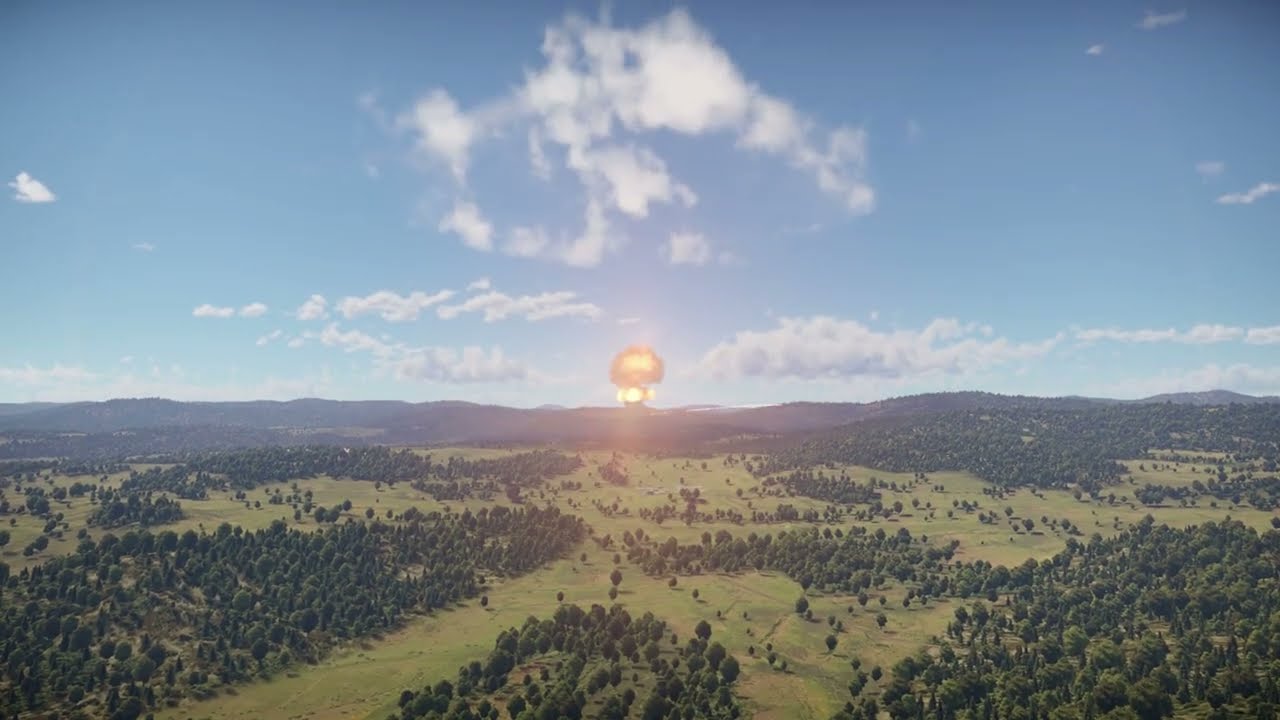 Nuclear bomb Mark 7 explosion (War Thunder)