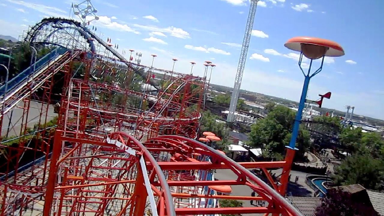 Galaxi front seat on-ride HD POV Cliff's Amusement Park