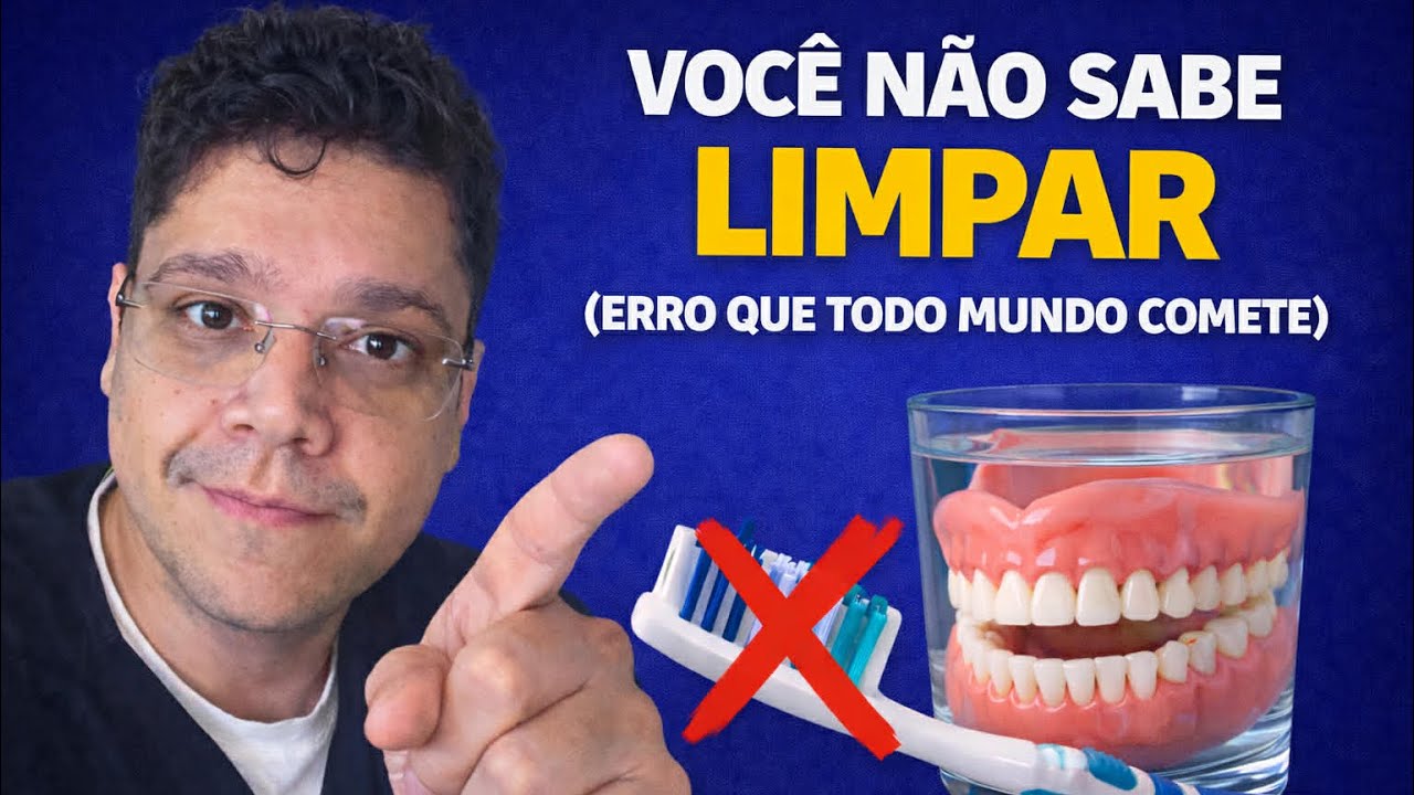 O Jeito Certo De Limpar Dentadura (A Maioria Faz Errado)
