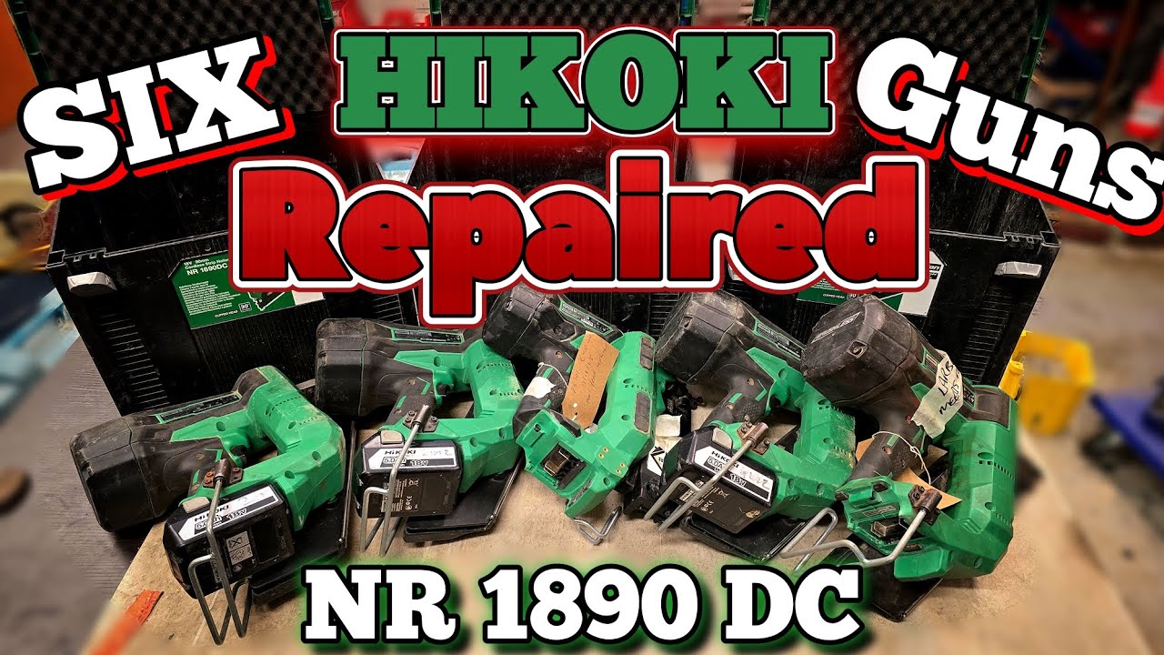 Repairing 6 Broken Hikoki battery operated Nail guns
