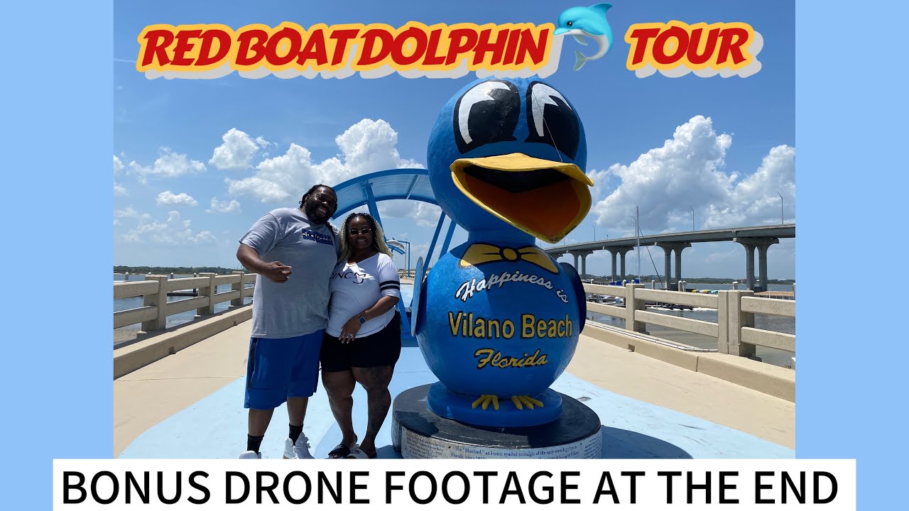 RED BOAT DOLPHIN 🐬 TOUR VILANO BEACH 🏖️ FLORIDA