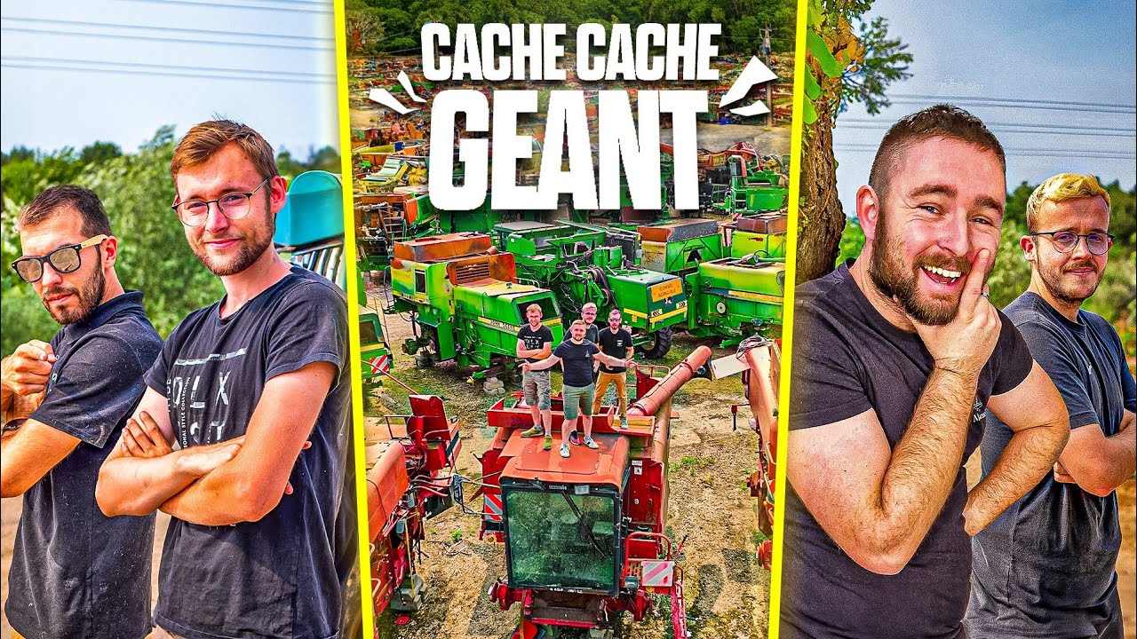 CACHE CACHE XXL DANS UNE CASSE DE MOISSONNEUSE ! feat. @ZyROFS @AgriComFrance