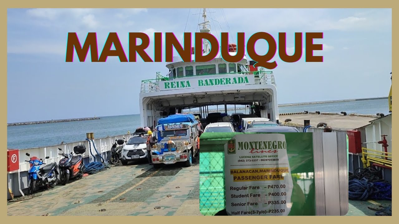 MARINDUQUE  VACATION l HOLY WEEK 2023 l Montenegro Shipping Lines