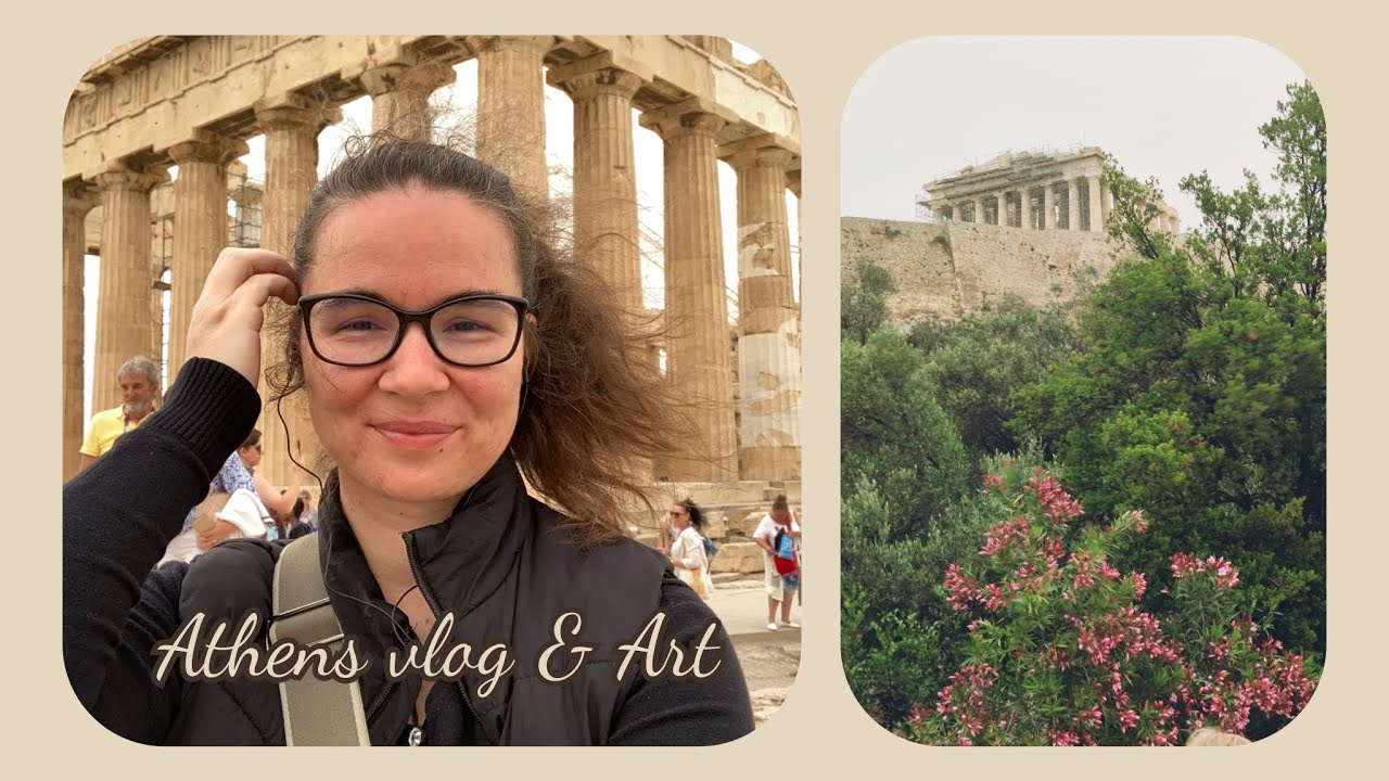 Athens vlog & sketchbook spread 🎨🌿