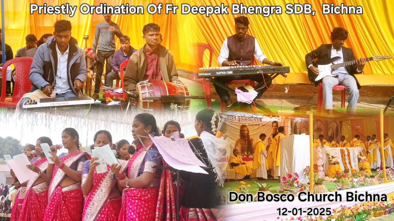 Priestly Ordination Of Fr Deepak Bhengra SDB// Don Bosco Church Bichna// Bichna Parish 12-01-2025