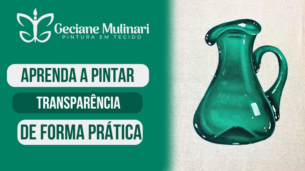 Aprenda a pintar transparência no tecido de forma prática | pintura em tecido