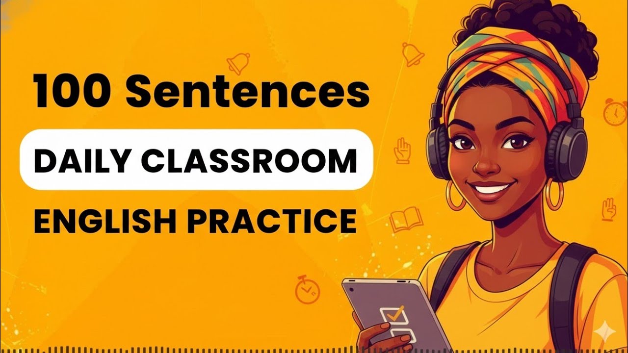Episode 12/100 Daily Classroom English Practice | 100 Sentences Daily 