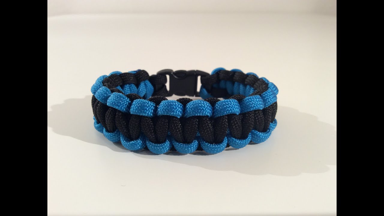 Paracord Nederlands, Cobra armband, 2 kleuren