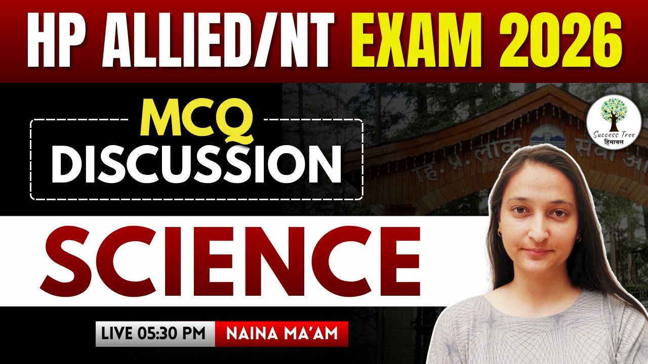 HP Allied/NT Exam 2026 | Science | MCQ's Discussion | Naina Ma'am