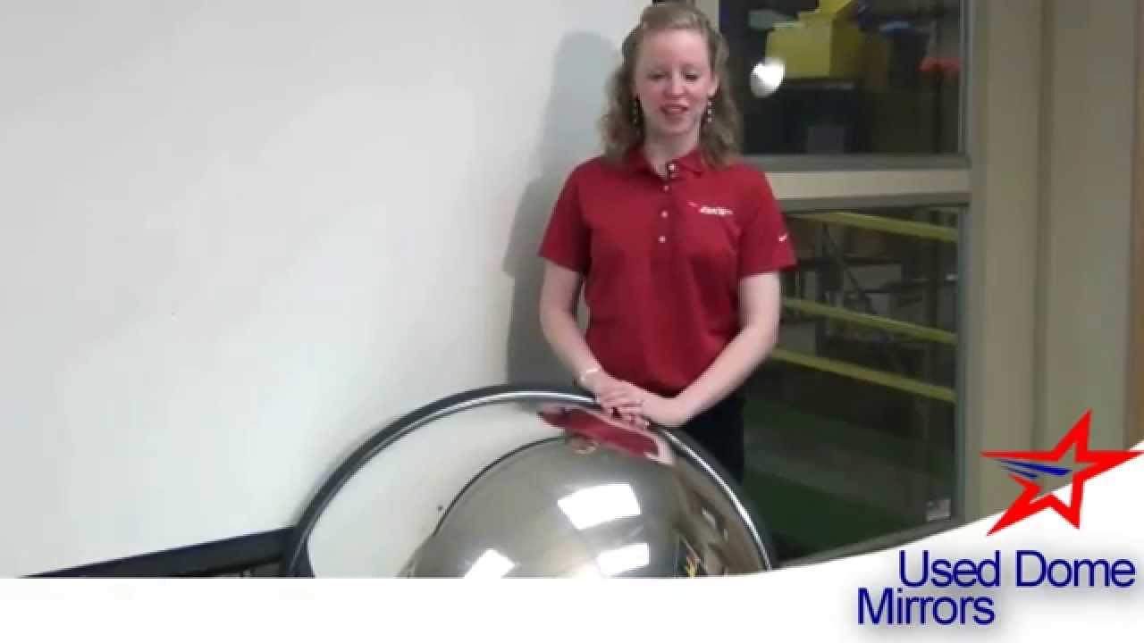 USED DOME MIRRORS: Provide Added Warehouse Safety & Security