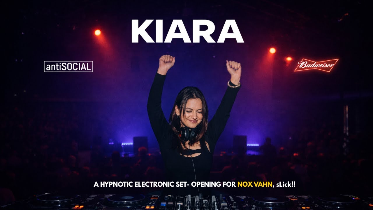 KIARA Live at antiSOCIAL Mumbai | Deep Electronic Set | NOX VAHN | sLick!
