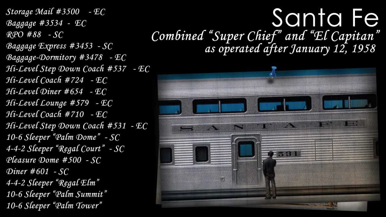 Combined Santa Fe Super Chief and El Capitan from Kato USA