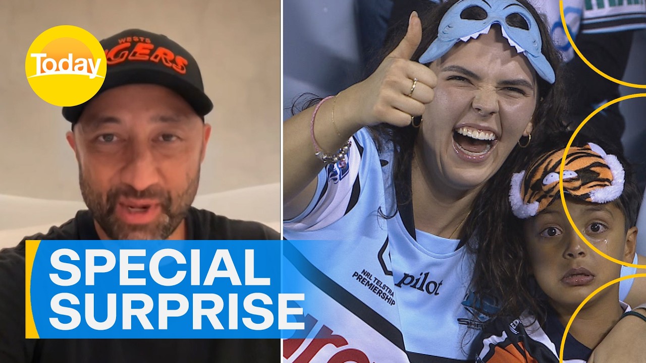 Special surprise for devastated young Wests Tigers fan | Today Show Australia