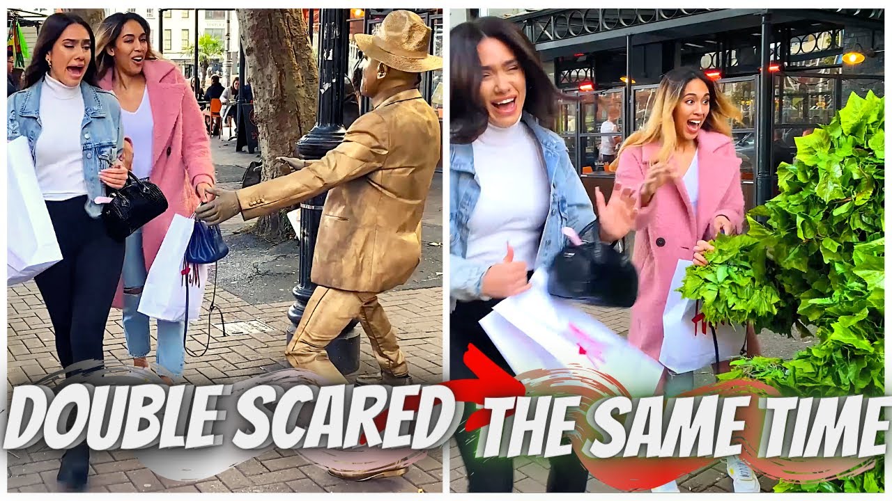 Double Scared At The Same Time 🎯 MMFun/Nickxar GoldenStatue/BushmanPrank