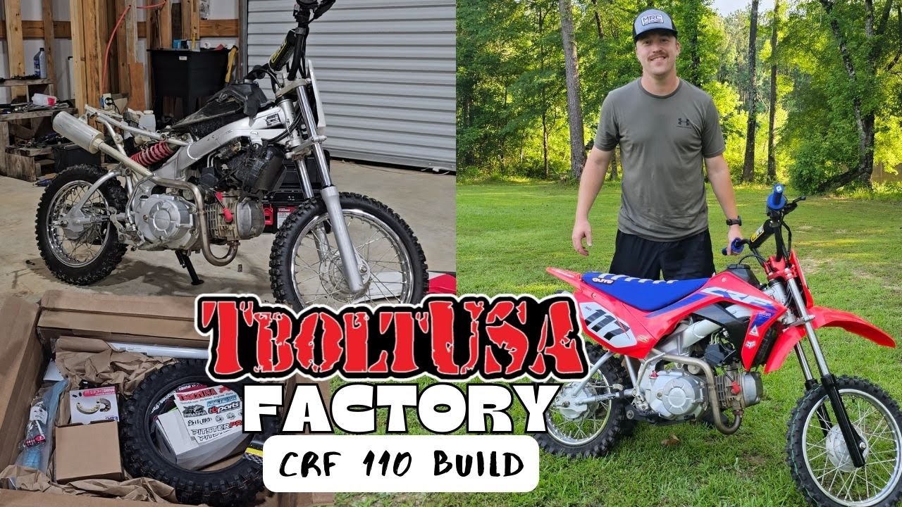 HONDA CRF 110 PIT BIKE BUILD!!! Over $1000 in CRF110 UPGRADES🤯