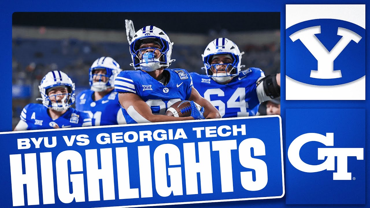 Матч BYU против GEORGIA TECH | Полный обзор игры | Футбол BYU