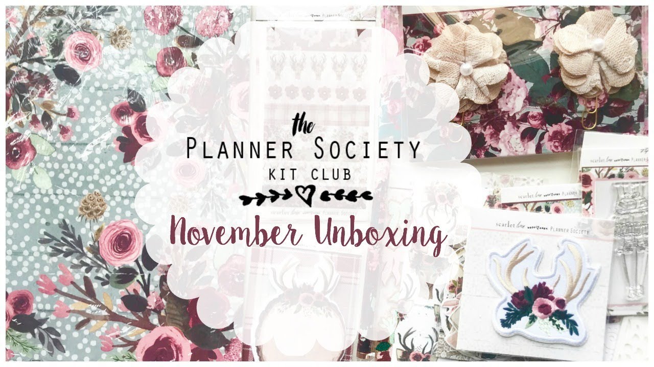 The Planner Society | November Unboxing