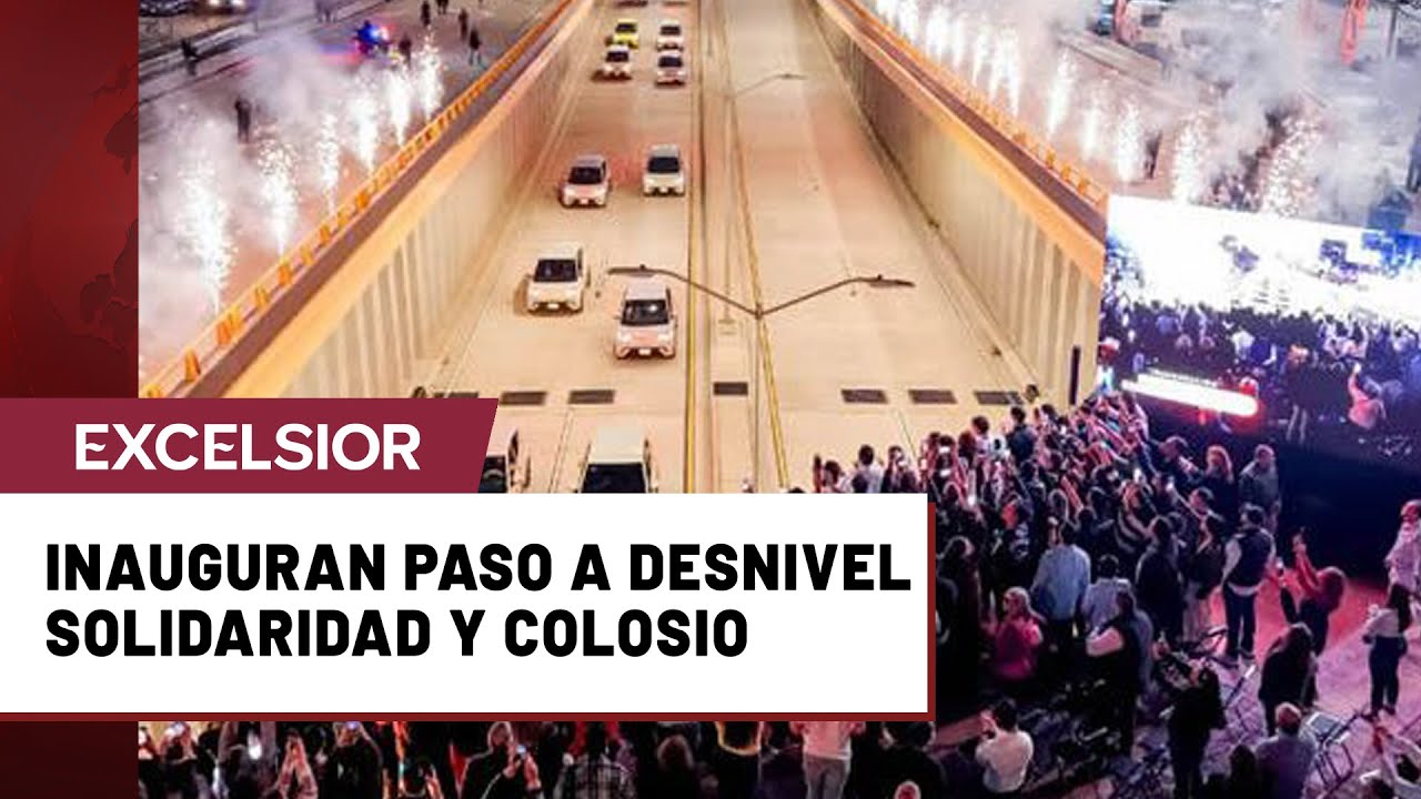 Construyeron un t&uacute;nel a desnivel en Hermosillo y todos fueron a verlo