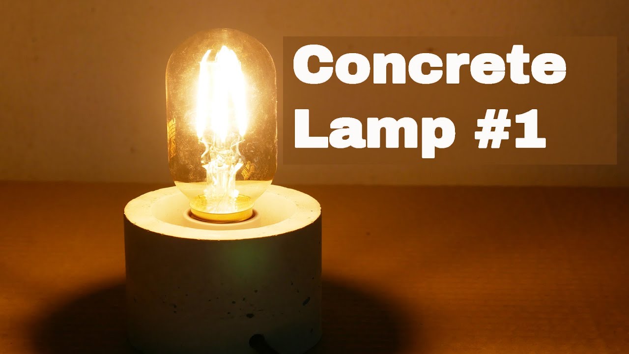 DIY Concrete Lamp #01