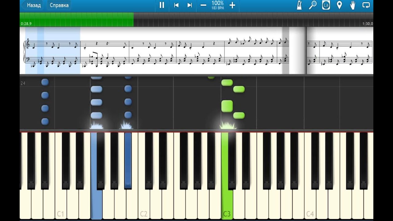 [Mushibugyou] OP 2 Denshin &infin; Unchained Piano Synthesia Tutorial