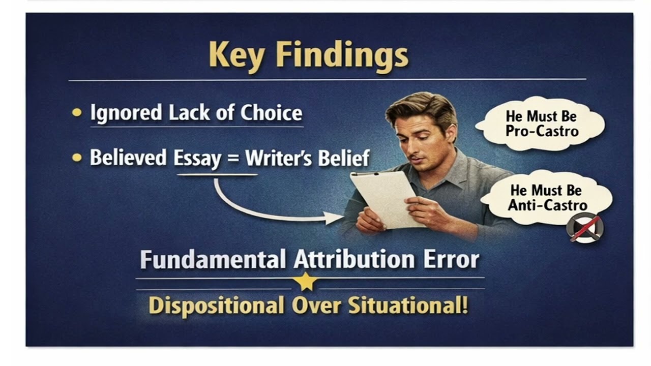 2. “Castro Essay” Experiment_Fundamental Attribution Error