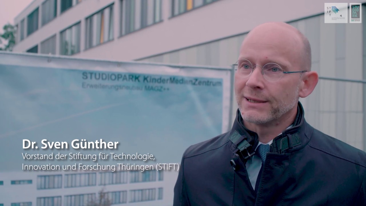 Spatenstich Erweiterungsbau Studiopark KinderMedienZentrum Erfurt