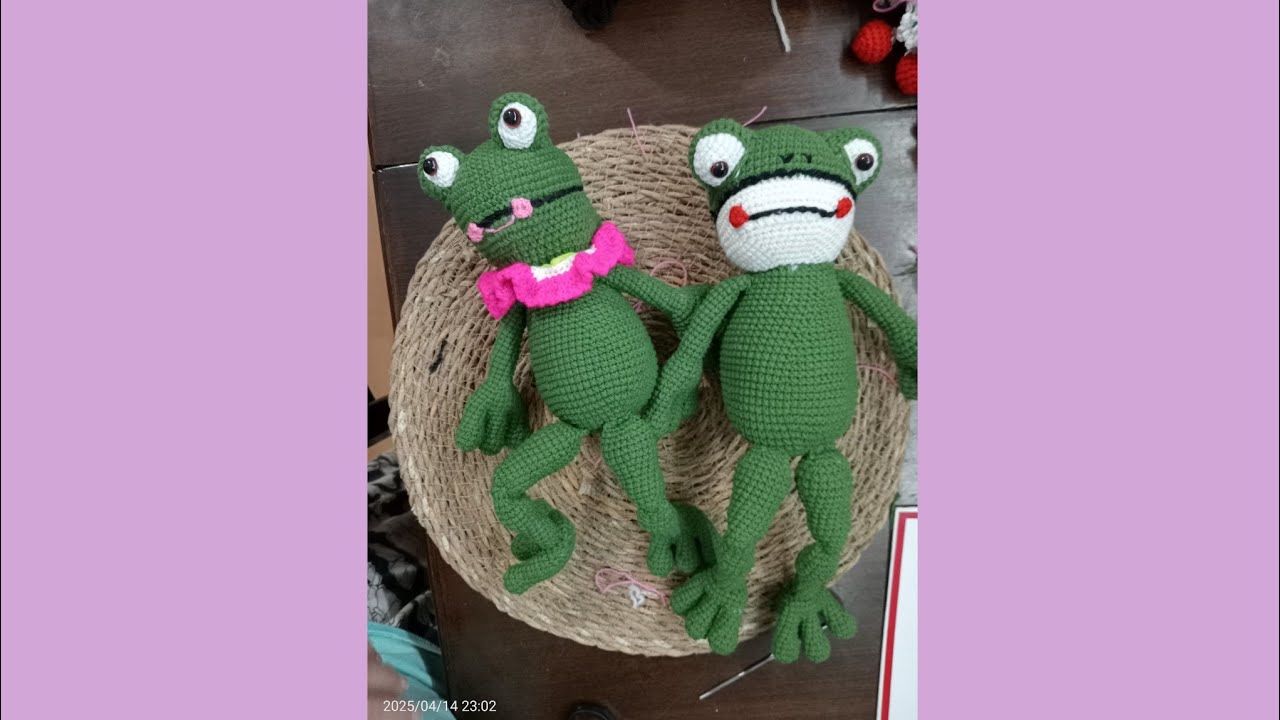 Amigurumi kurbağa yapımı 3 bölüm.Amigurumi frog making part 3