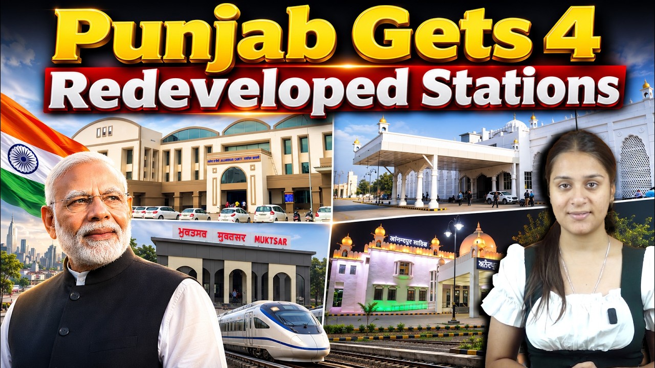 PM Modi to Inaugurate 4 Redeveloped Railway Stations in Punjab, Amrit Bharat Station Scheme