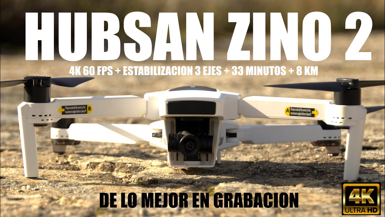 HUBSAN ZINO 2. DRONE 4K 60 Fps. Estación de Gascones