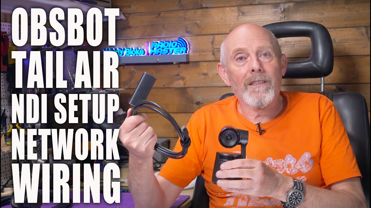 OBSBOT Tail Air PTZ Streaming Camera - NDI setup and fixed workshop, studio wiring