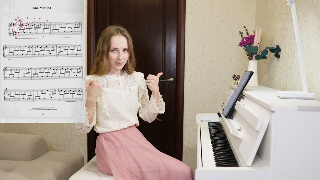 Людовико Эйнауди за 15 минут! Una mattina разбор на пианино с нуля. Часть 1