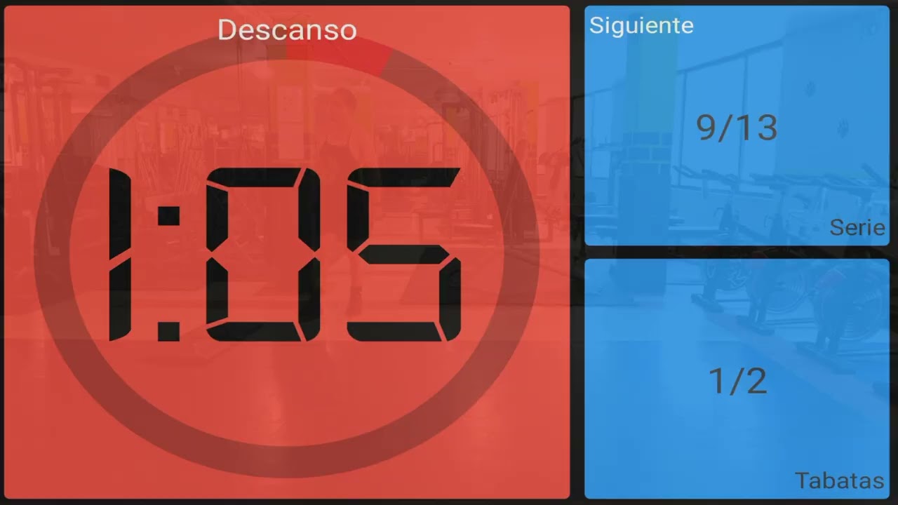 Hiit #15. Sensación de esfuerzo: 9.5/10 (entrenamiento intervalado de alta intensidad.)