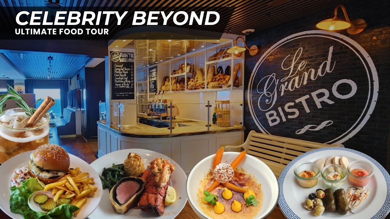 Celebrity Beyond Ultimate Food Tour | Including Restaurant & Bar Menu's (4K)