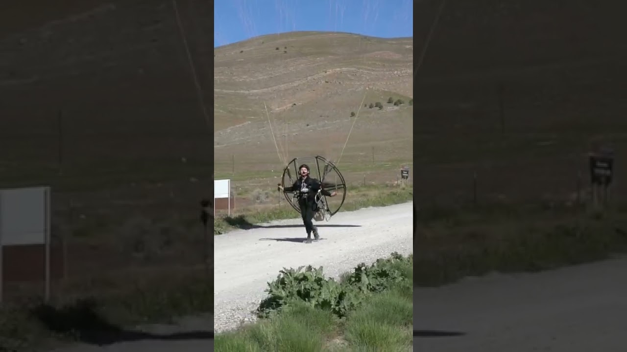 Simple launch on my flat top paramotor! #paramotor #flying