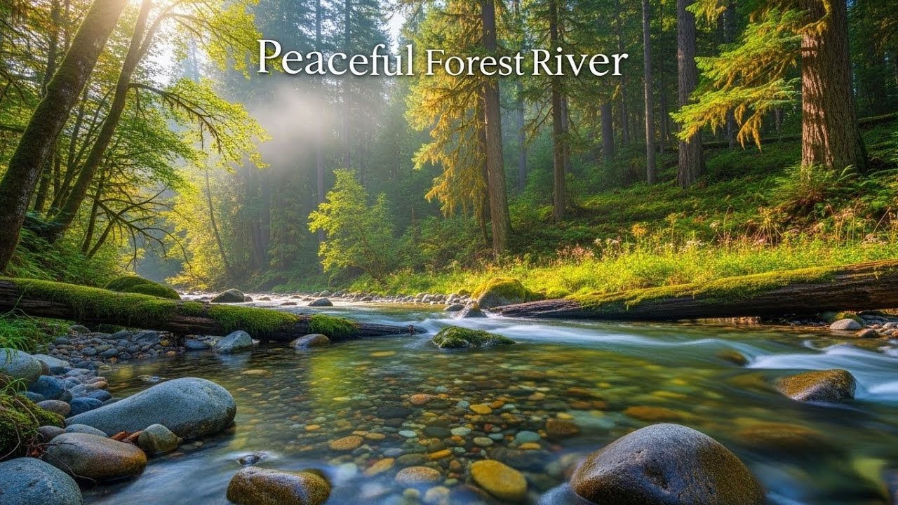 River Stream Ambience 🌊 Relaxing Water Sound for Focus, Study, and Serenity #512