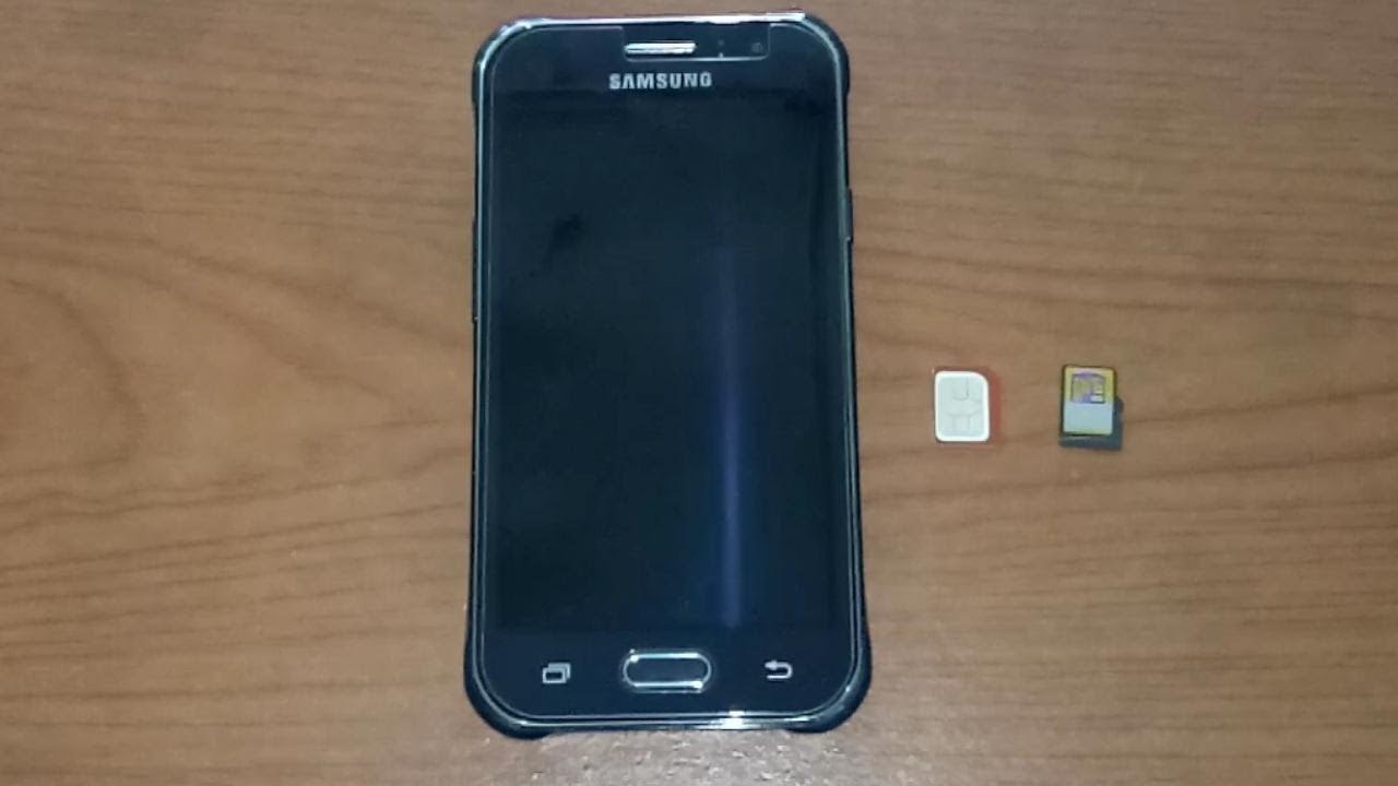 Samsung J1 Ace : How To Insert Sim Card and MicroSD Card