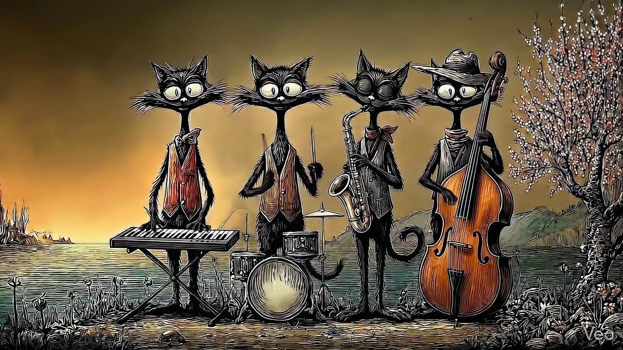 Black Coffee by the Lake &mdash; Vintage Baritone & Upright Bass Jazz