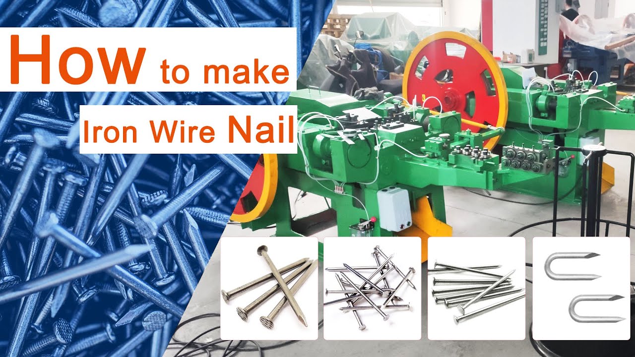 Manufacturing Nails | Iron Nails Making Machine | The whole process of making wire nails