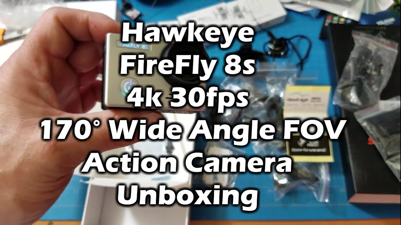Hawkeye Firefly 8S 4K 30fps 170&deg; Action Camera Unboxing