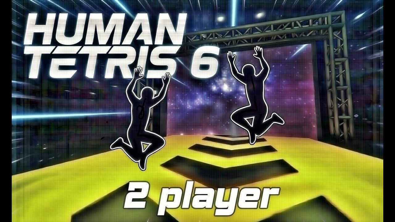 HUMAN TETRIS | 2 Player Co-op Full Game | Interactive Best Full Body Cardio Workout