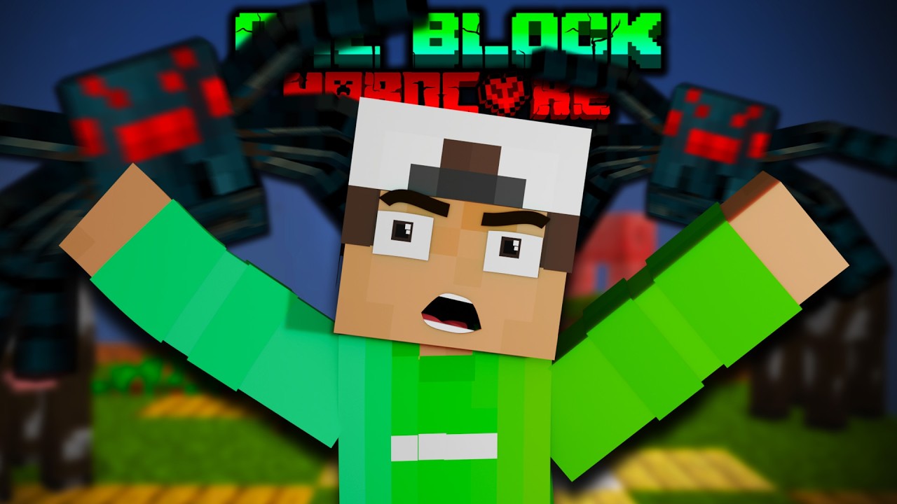 NAPADLI SO ME PAJKI?! | Minecraft One Block Hardcore