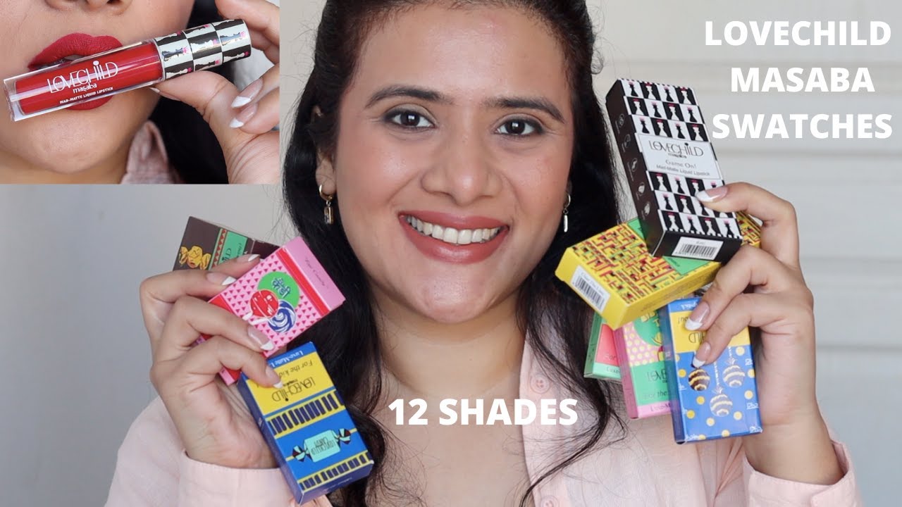 *NEW LOVECHILD by Masaba Gupta Luxe Matte & Mad Matte Lipsticks REVIEW AND SWATCHES❤️ |DRSMILEUP|