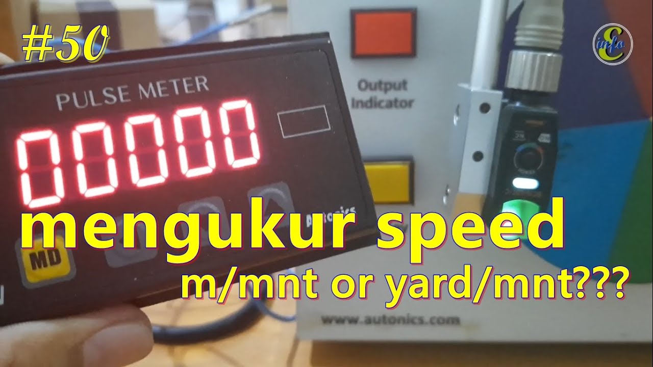 speed measurement in meters/minute with a pulsemeter controller and its settings #autonics||16102022