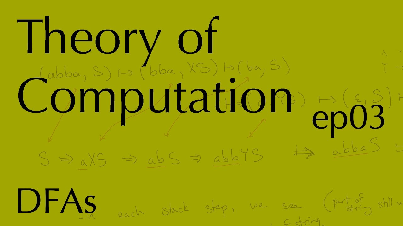 Computation ep03: DFAs (Jan 23, 2025)