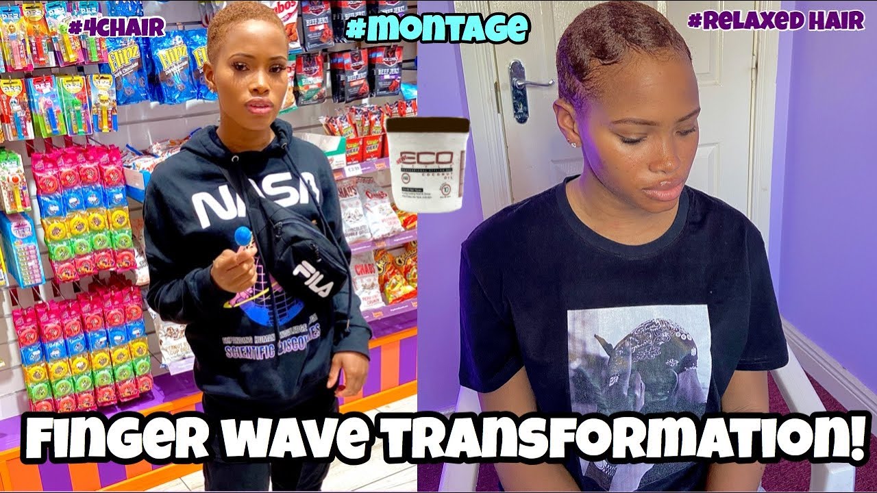 Hair transformation | 4C hair | Finger waves